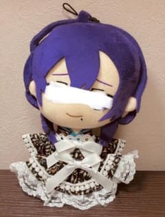 16cm コスマス いつぬい ぬい服 ワンピース 黒ボタニカル×白リボンのサムネイル