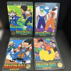 ドラゴンボール　レア ビジュアルアドベンチャーキラ　カードダス　まとめ4枚セット ビジュアルアドベンチャー 1991年 カードダス 当時物 4枚セット まとめ