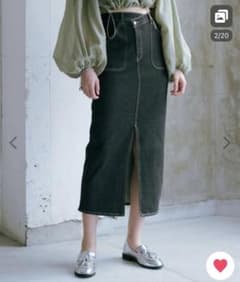Lil Ambition レディース スカートデニムクロスデニムペンシルスカートのサムネイル