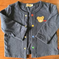 ミキハウス カーディガン ネイビー 70-80cmのサムネイル