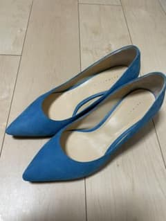 エストネーション　パンプス　38 ブルーのサムネイル