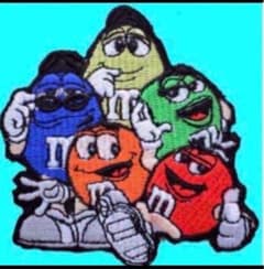 ｍ＆ｍ’ｓ★エムアンドエムズ　アメキャラ　アイロンワッペン m＆m's☆エムアンドエムズ アメキャラ アイロンワッペン