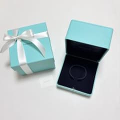 美品　ティファニー　バングルケース　空箱　ブレスレット　腕時計ケース　現行品 美品 ティファニー バングルケース 空箱 ブレスレット 腕時計ケース