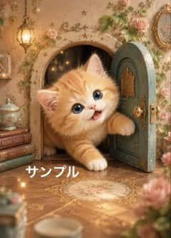 一作限り】小さな扉から飛び出す茶トラ子猫 P625 - メルカリ