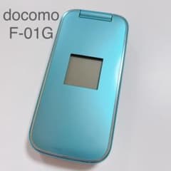 docomo F-01G ブルー　らくらくホンベーシック4 ガラケーのサムネイル