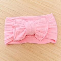 ベビー用 リボンヘアバンド ピンクのサムネイル