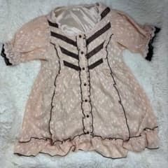 公*o様 axes femme　配色レースブラウスチュニックのサムネイル