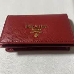 PRADA サフィアーノ カードケース レッドのサムネイル