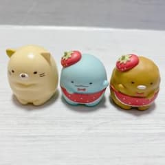 딸기 토핑 스미코구라시 3체 세트 고양이 토카게 돈까스