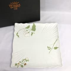 354】リチャードジノリ フィオーリヴェルディ スクエアプレート 27cm