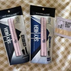 Brand new, unused MAYBELLINE SKY HIGH mascara (2 bottles) with bonus gift