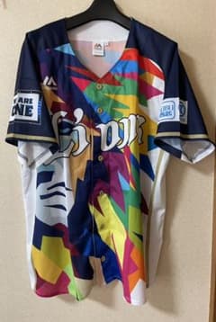 埼玉西武ライオンズ  彩虹ユニフォーム　Lサイズのサムネイル