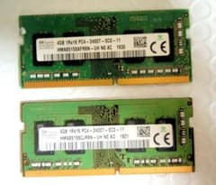 動作OK SKhynix DDR4-2400 4GB メモリー 2枚 計8GB④ - メルカリ