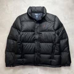 希少 美品 90s ラルフローレン ダウンジャケット チンストラップ 肉厚 
