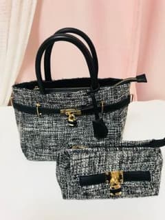 Delyle NOIR ポーチ バッグ キー 鍵 さくりな  ツイードのサムネイル