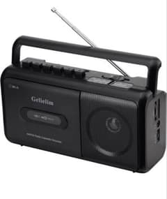 ラジカセ 録音再生 カセットデッキ AM/FM/ワイドFM対応 カセットテープ