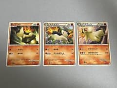ヒノアラシ、マグマラシ、バクフーン　3枚セット ポケモンカード】ヒノアラシ、マグマラシ、バクフーン 3枚セット