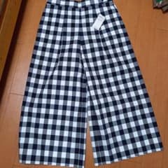 組曲　ガウチョパンツ チェックワイドパンツのサムネイル