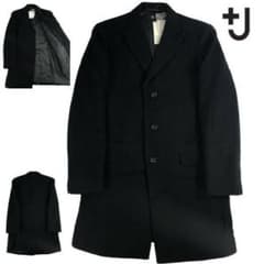 ユニクロ×ジルサンダー　カシミアコート　黒のサムネイル