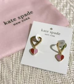 kate spade ケイトスペード バイカラー ハート ピアスのサムネイル