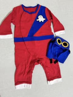 シナぷしゅ はじまりぷしゅのトップス＆ボトム＆帽子セット　ロンパース　80サイズのサムネイル