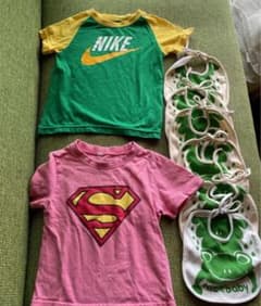値下げ　キッズＴシャツ90cmセット　スタイ　値下げましたのサムネイル