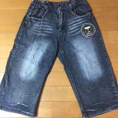 デニムハーフパンツ 160のサムネイル