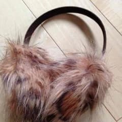 ヒョウ柄 耳あてのサムネイル