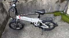 SAMEBIKE 電動アシスト自転車 ホワイト 折りたたみ式 - メルカリ