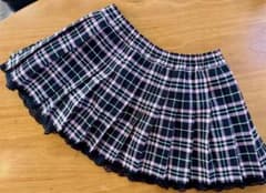 チェック柄 プリーツスカート インナーパンツ付 120cmのサムネイル
