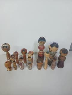 こけし 15本まとめ売り 大きさ多数 日本人形 伝統工芸品 貴重 レア