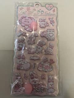 うさぎデザイン おしりシール　マシュマロシール　3Dシール　PP ステッカーのサムネイル