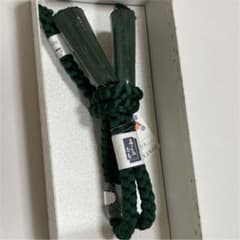 羽織紐　正絹　グリーン　組紐のサムネイル