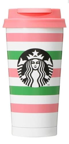 スタバ　ステンレスタンブラー　katespade Stripes　473mlのサムネイル