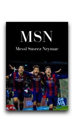 MSN　メッシ スアレス ネイマール　A4ポスターのサムネイル