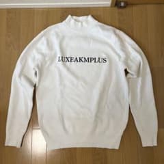 [LUXEAKMPLUS] Men's Golf Wear Front Logo Mock Neck Knit