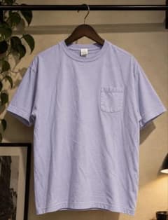 90s アメ製Champion ポケットTシャツ ラベンダー Lのサムネイル
