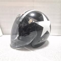 シールド付】OGK KABUTO BOB ジェットヘルメット ブラックスター