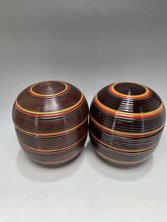 信玄弁当箱　独楽塗り　２客セット r0717-47独楽塗 信玄弁当 2点 年代物 工芸品 漆器 弁当箱 - メルカリ