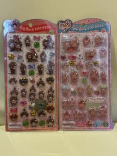 【正規品】モンチッチ うるちゅるポップシール 2種セットのサムネイル
