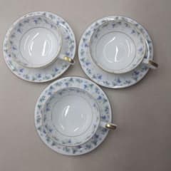 HOYA Bone China カップ＆ソーサー 3客セット