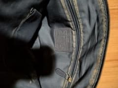 メ*ル様 COACH ショルダーバッグ ネイビー レザーのサムネイル