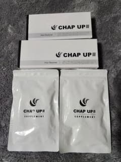 新品新着　CHAP UP 薬用育毛剤×2、サプリ×2のサムネイル