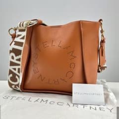 【美品】ステラマッカートニー ミニファラベラ ショルダーバッグ オレンジ 極美品】 ステラマッカートニー ステラロゴ ショルダーバッグ オレンジ