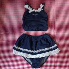 ゆりえ様専用　水着　女の子　5〜7才　紺色のサムネイル