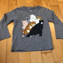 グラニフ　長袖Tシャツ　アニマル　120センチのサムネイル