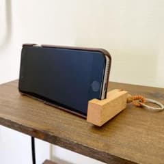 スマホスタンド　木製キーホルダーのサムネイル