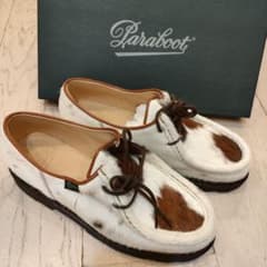パラブーツ palaboot ハラコ 牛柄 40 正規品 新品未使用のサムネイル