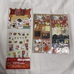 オタフクぷっくりシール　フレークシール おまけにフードコレクションシール2枚のサムネイル