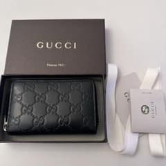 GUCCI コインケース 小銭入れ 255452 シマ GGシグネチャー レザー